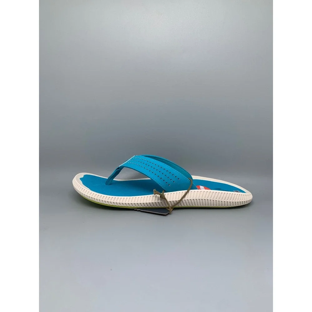 OluKai Ulele Tropic Blue Flip Flop Sandals 10435-3X3X Men's Sz 12 NWT